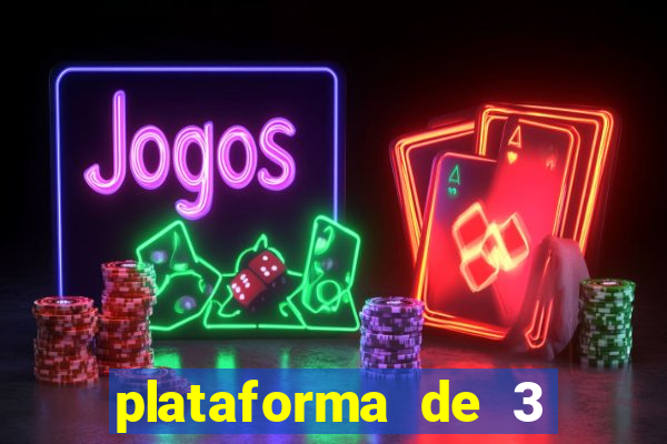 plataforma de 3 reais jogo